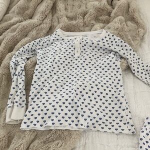 Roller Rabbit Blue Heart Kids Pajama Set